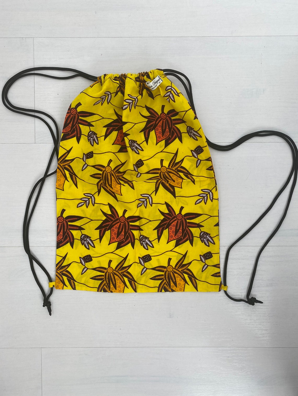 Drawstring bag Ankara backpacks Ankara sports bag African Etsy