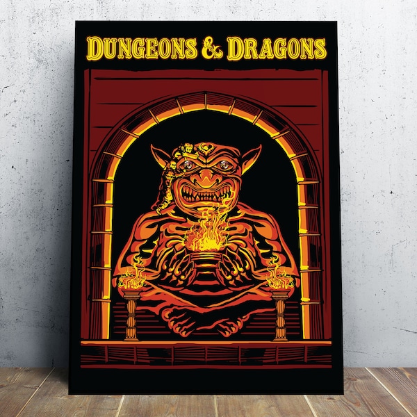 Dungeons and Dragons Poster - Etsy