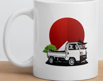 Kei Truck Mug, JDM Mini Truck Coffee Cup, Japanese Car Enthusiast Gift