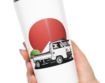 Kei Truck Stainless Steel Tumbler, JDM Mini Truck Travel Mug, Japanese Car Guy Gift