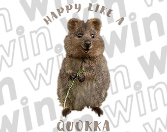 Quokka Make-up-Tasche – Lustiges Geschenk Für Quokka-Fans, Ca. 23 X 18 Cm, Baumwolle-Leinen, Wasserabweisend