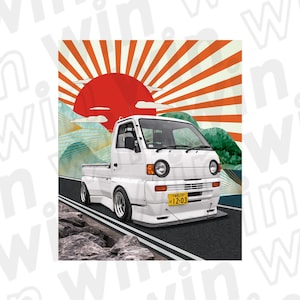Kei Truck Sticker, Japanese Mini Truck Vinyl Decal for JDM Car Enthusiasts