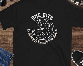 One Bite Everybody Knows The Rules T-Shirt, Pizza Rating Tee