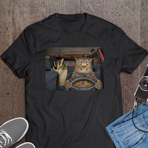 Cat Driving A Cat T-Shirt