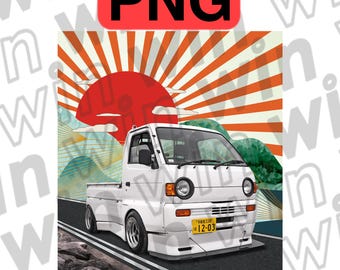 Kei Truck PNG, JDM Mini Truck PNG Clip art Art (Digital Download)