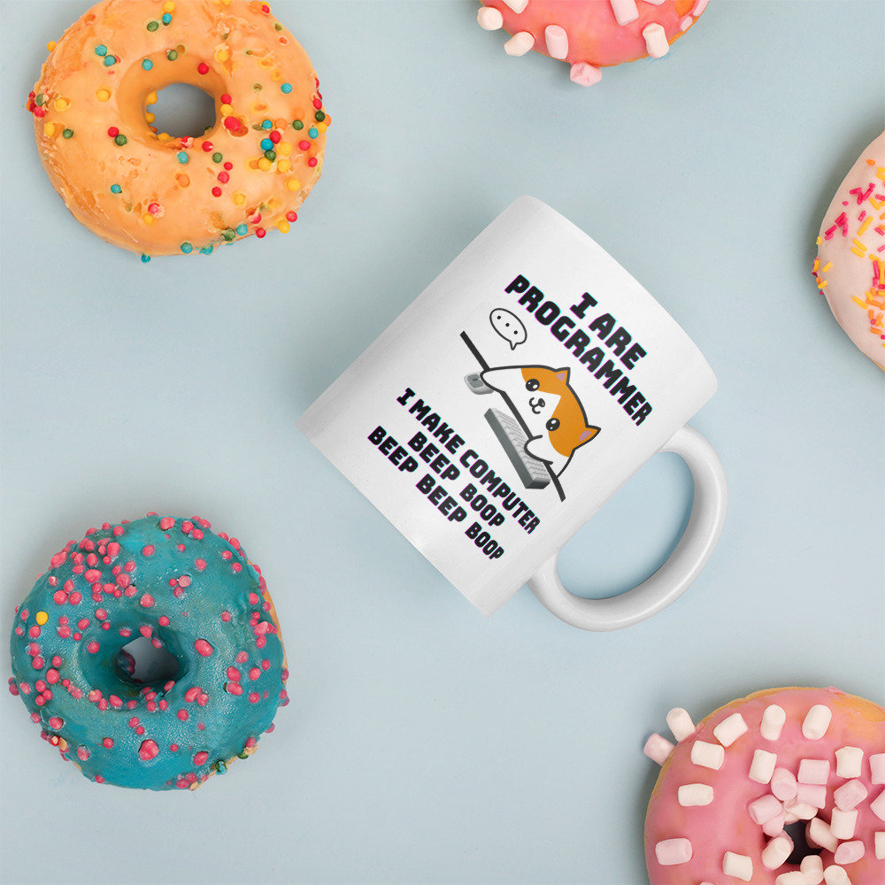 I Are Programmer Mug, Cute Cat Coding Coffee Cup for Tech Lover Gift ...