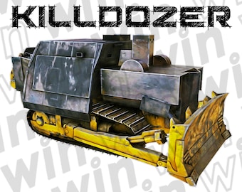 Killdozer-klistermärke Legendarisk Marvin Heemeyer Bulldozer Vinyldekal