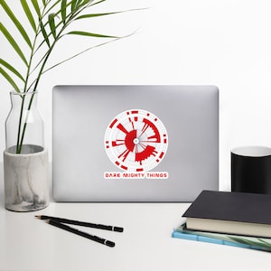 Dare Mighty Things Sticker, Inspirerende NASA Vinyl Decal, Space Exploration Enthusiast Decal