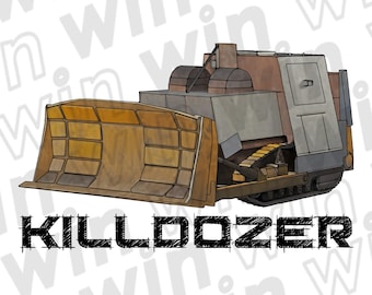Killdozer-klistermärke Legendarisk Marvin Heemeyer Bulldozer Vinyldekal