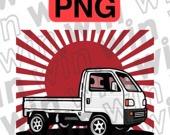 Kei Truck PNG Digital File, JDM Mini Truck Clipart, Japanese Mini Truck PNG Clip Art, K Truck Printable Design, Digital Download