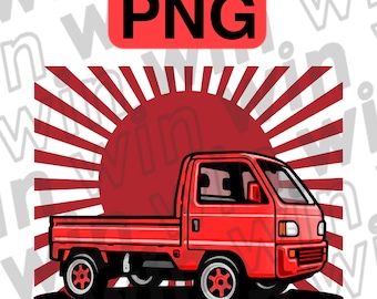 Kei Truck PNG:  JDM Mini Truck PNG Clip Art (Digital Download)