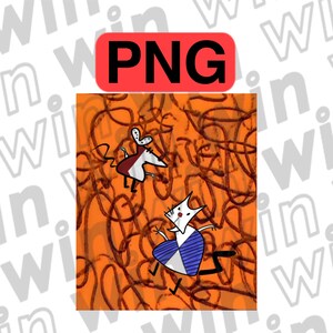 Worker and Parasite PNG, Retro Cartoon Digital Download, Funny Obscure Nostalgia Clipart, Printable Cartoon Art, 90s Parody Vector