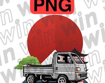 Kei Truck PNG,   JDM Mini Truck Clipart (Digital Download)