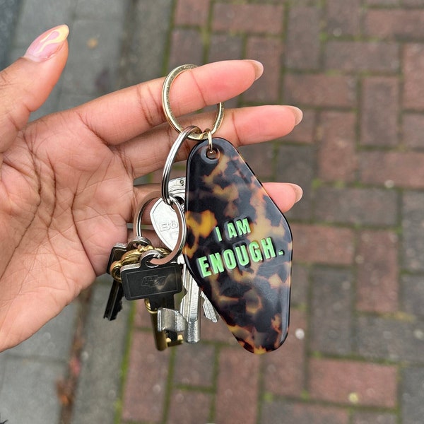 Schlüsselanhänger - Schlüssel Anhänger - Gift Keychain - Geschenk für sie - Kleines Geschenk - Keyring - Motel Keychain - Schlüsselbund