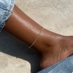 Gold Pearl Anklet, Gold Anklet, Colourful Beaded Anklet, Dainty Gold Ankle Chain, Pearl Anklet for Women, Colourful Anklet, Summer Anklet