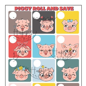 Piggy Roll and Save With Cash Envelope