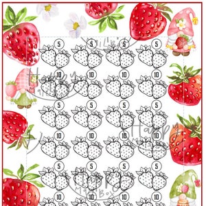 Strawberry Gnome Savings Bundle With Cash Envelope