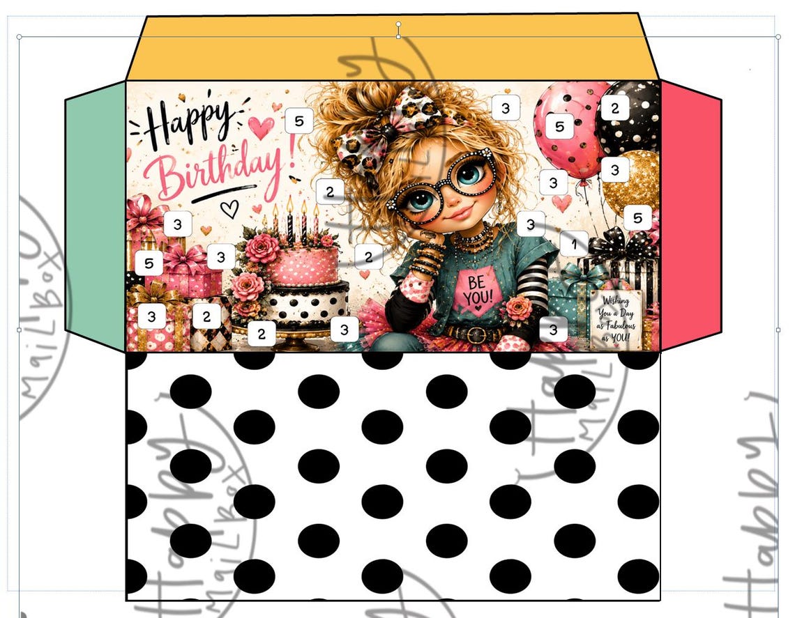 Birthday Vibe Girls Envelope Savings Set of 3 - Etsy