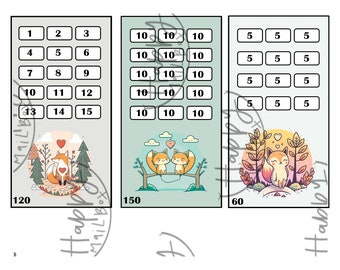 Foxy Mini Savings Challenges and Cash Envelopes