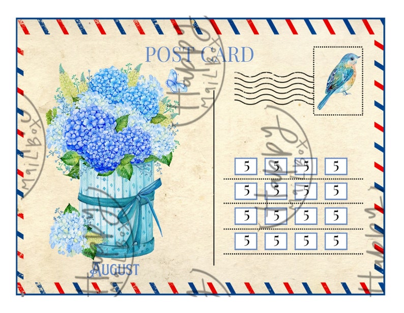 Post Card Savings Challenges and Cash Envelopes- Months July, Aug, and ...