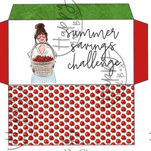 Summer Savings Challenge | Strawberry Cash Envelope