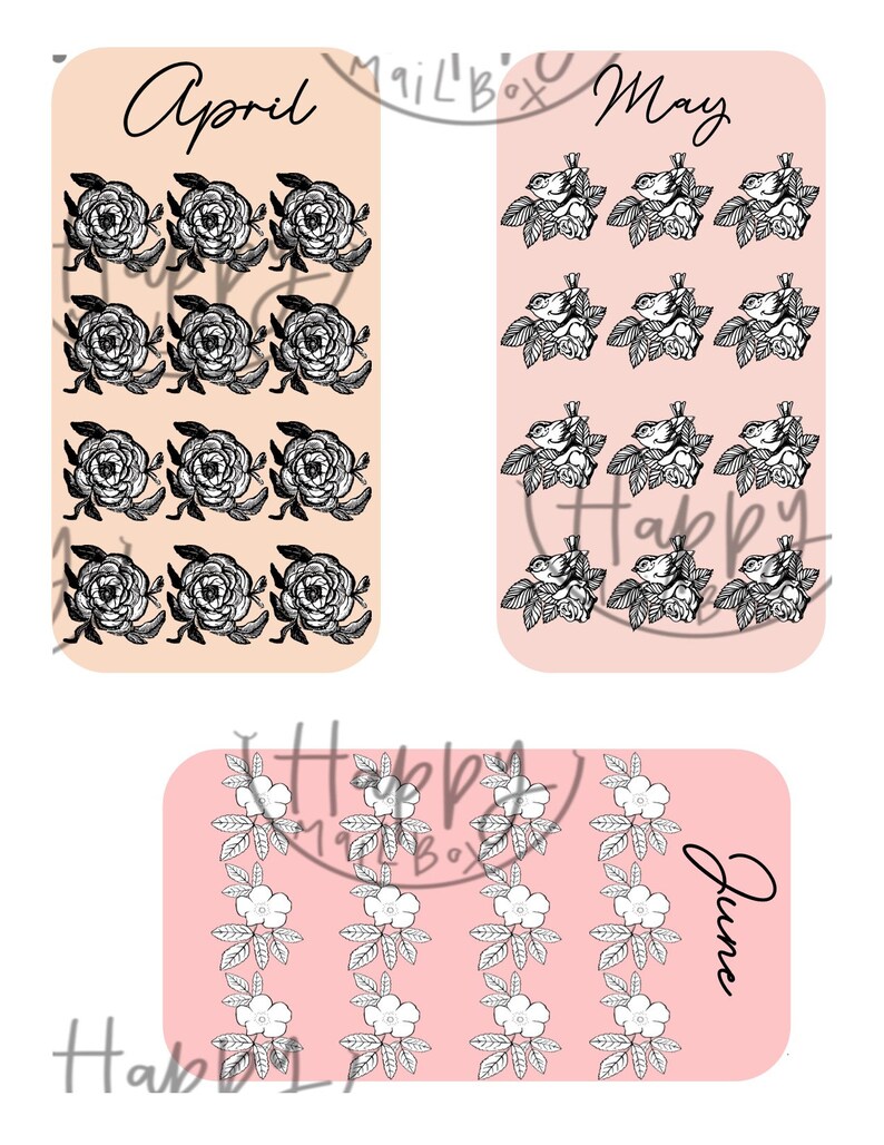 Mini Challenges With Roses Mini Flower Saving Challenges April May June With Cash - Etsy