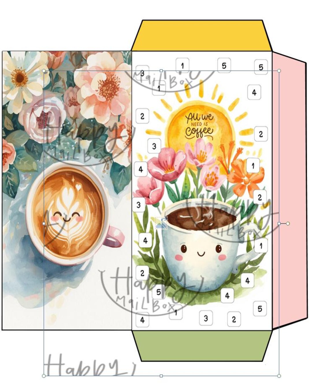 Coffee is A Hug in A Mug Envelope Savings- Set of 3 - Etsy