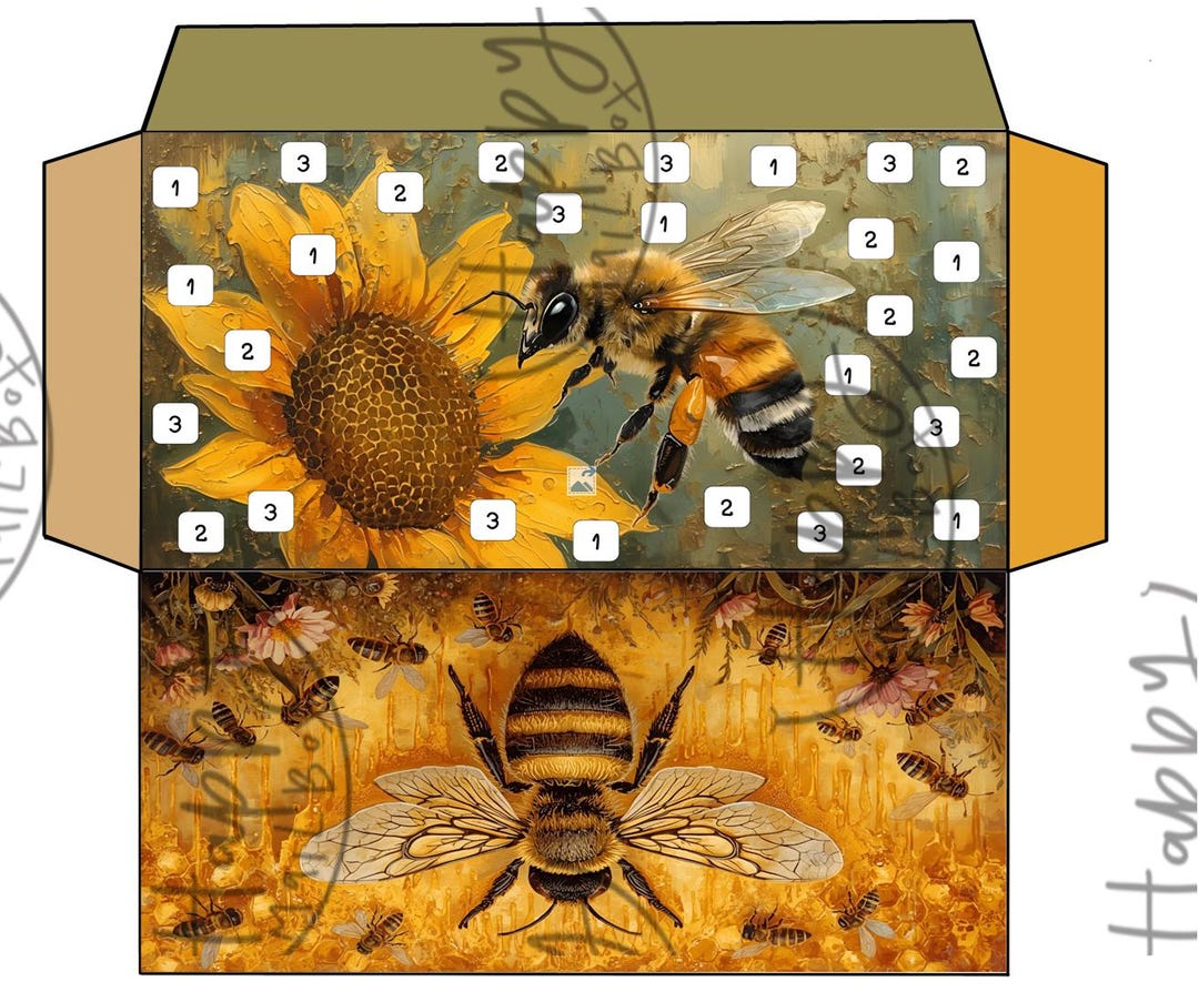 Bee Envelope Savings Set of 3 - Nature Lovers Series- Sinking Funds ...