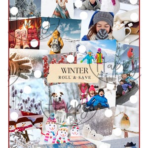 Winter Roll and Save Challenge and Cash Envelope