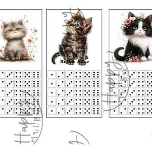 Cat Mini Roll and Save Savings Challenges and Cash Envelope