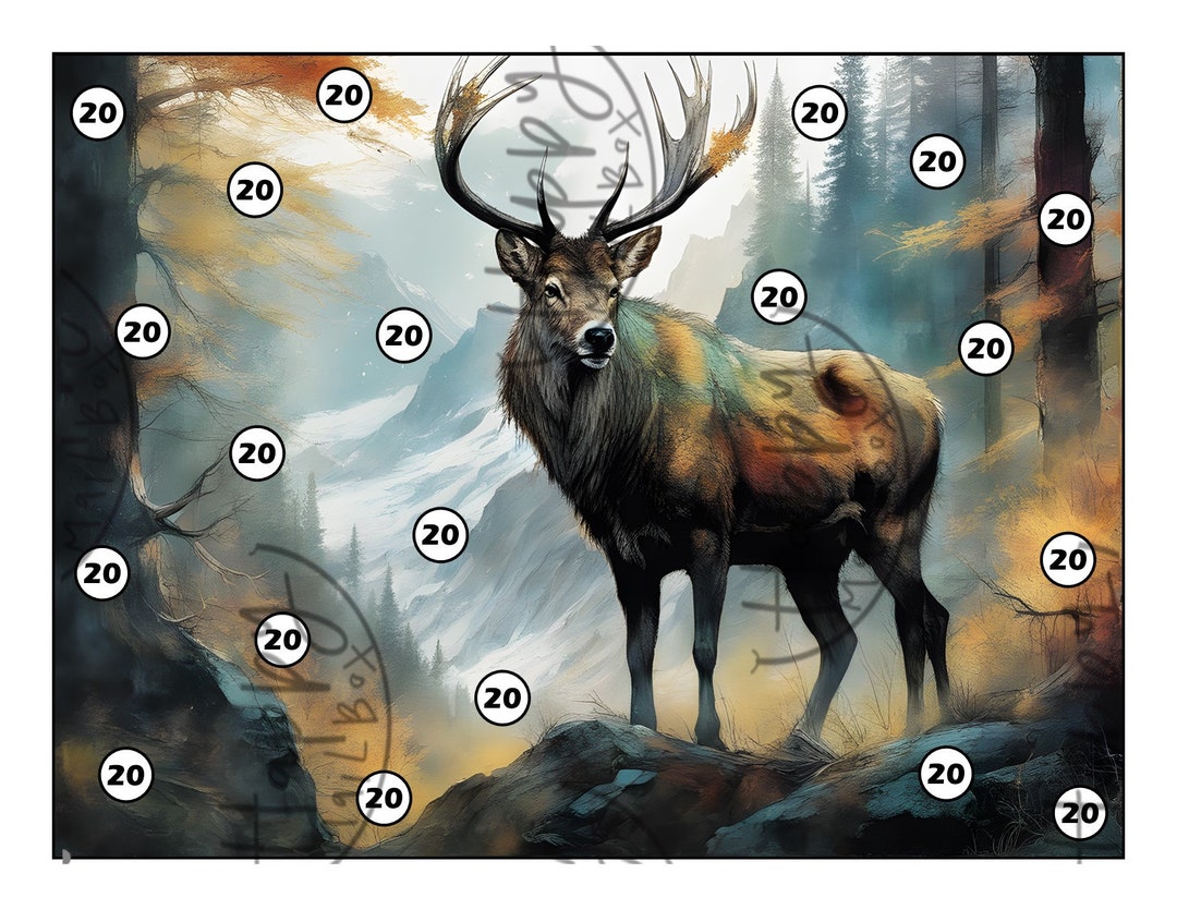 Elk Savings Challenge and Cash Envelope Etsy