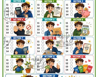52週間の給与期間 - 貯蓄王 - 現金封筒を使った貯蓄チャレンジ