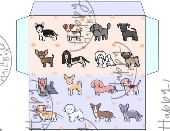 Dog Mini Savings Challenges and Cash Envelope