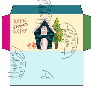 Home Sweet Home Spaaruitdaging en geldenvelop