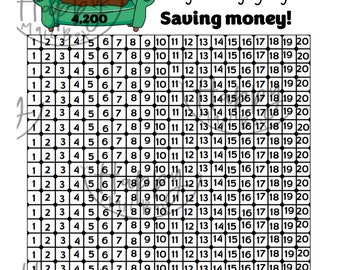 Sloth Savings Challenge and Cash Envelope