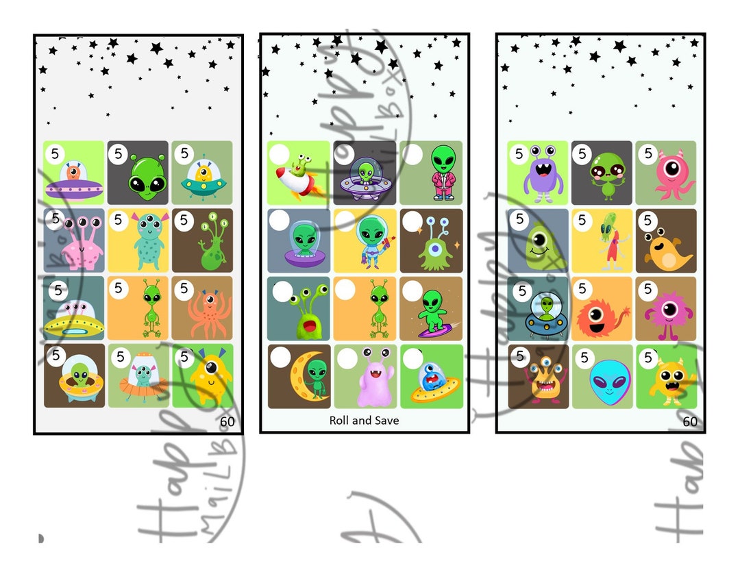 Mini Alien Saving Challenges and Cash Envelope - Etsy