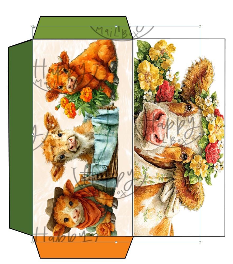 Cow Mini Savings Challenge Set- 6 Challenges Plus Matching Envelopes ...