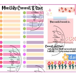 Monthly Commitment Savings Challenge and Cash Envelope