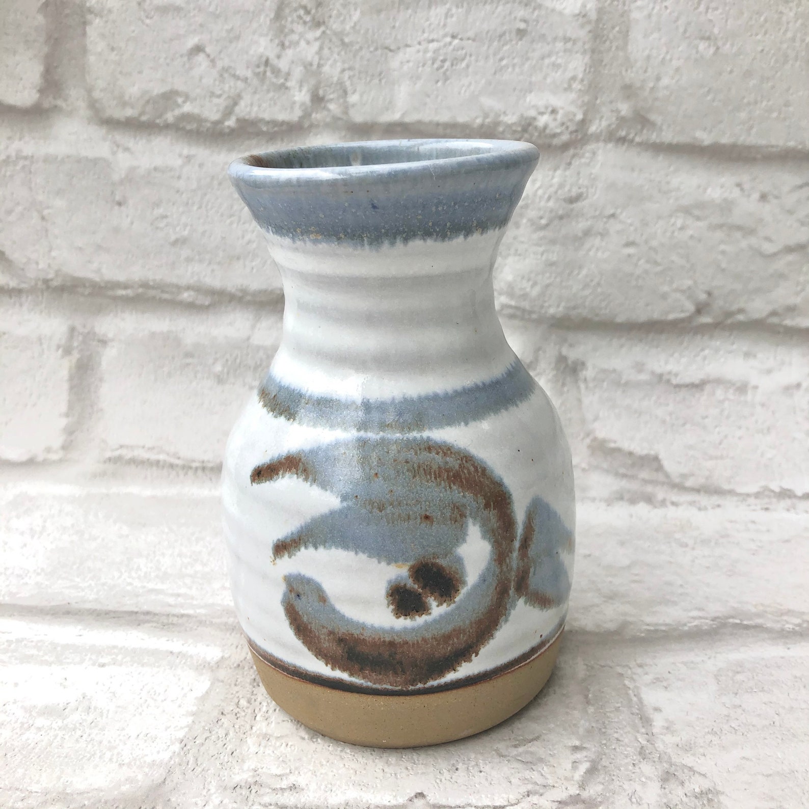 Vintage Hand Thrown Studio Pottery Vase St Neots Etsy
