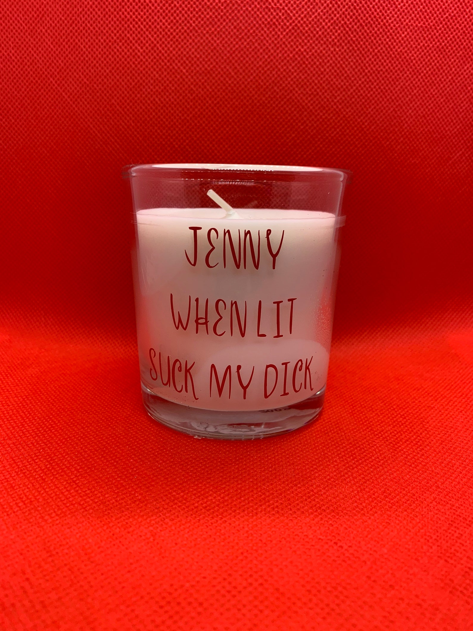 Personalised Rude Joke Candle Hand made to order Dck Etsy