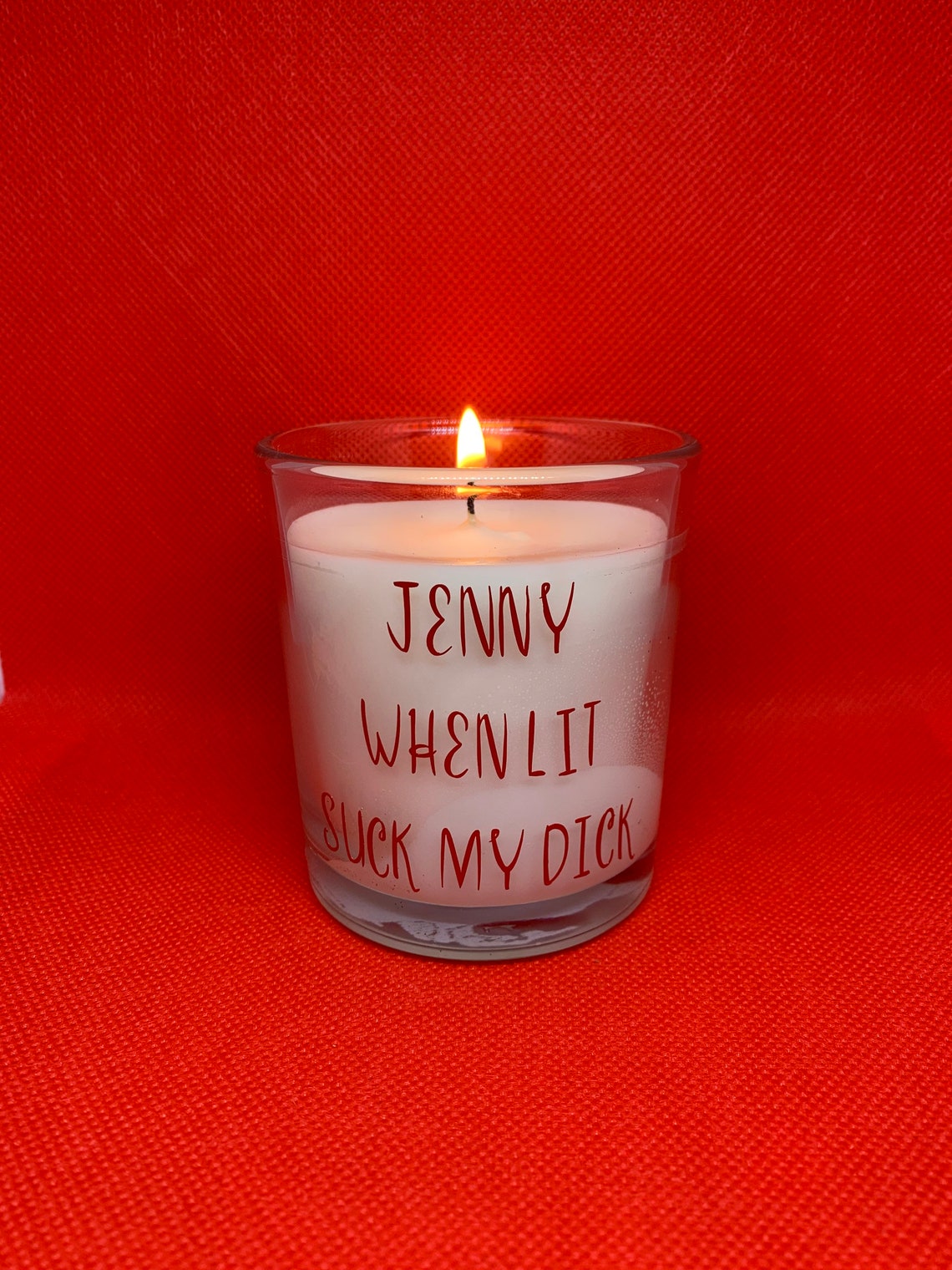 Personalised Rude Joke Candle Hand made to order Dck Etsy