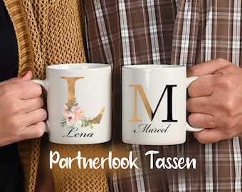 2 Tassen  personalisiert · individuell · Namenstasse · Wunschname | Partnerlook Tassen | Tassen Set