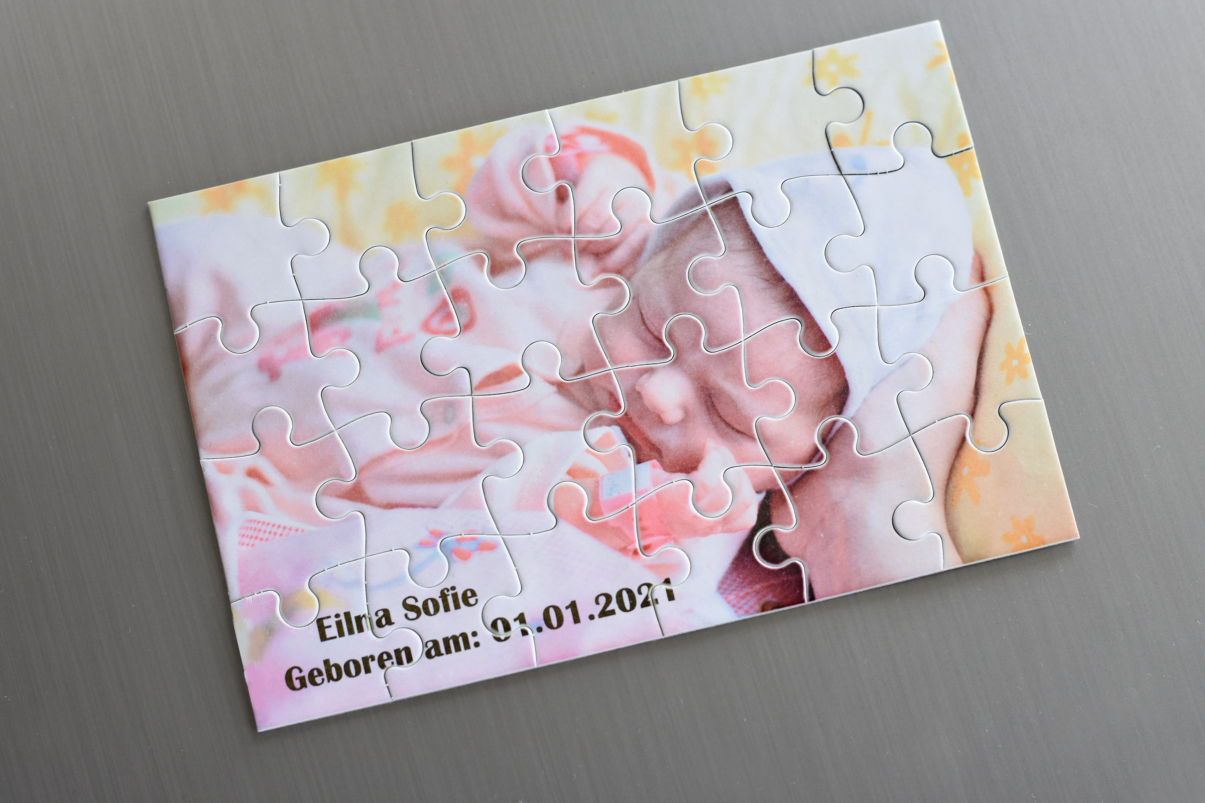 Puzzle mit eigenem Foto und Text bedruckt | Etsy
