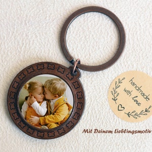 Keychain with your own photo | Keychain personalized | Keychain with name