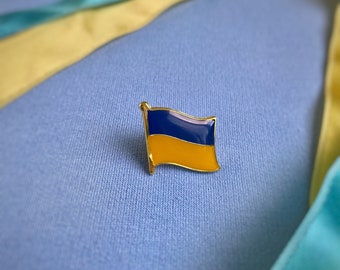 Ukrainian flag lapel pin, Ukraine pin, ukraine souvenir, support Ukraine, ukraine sellers
