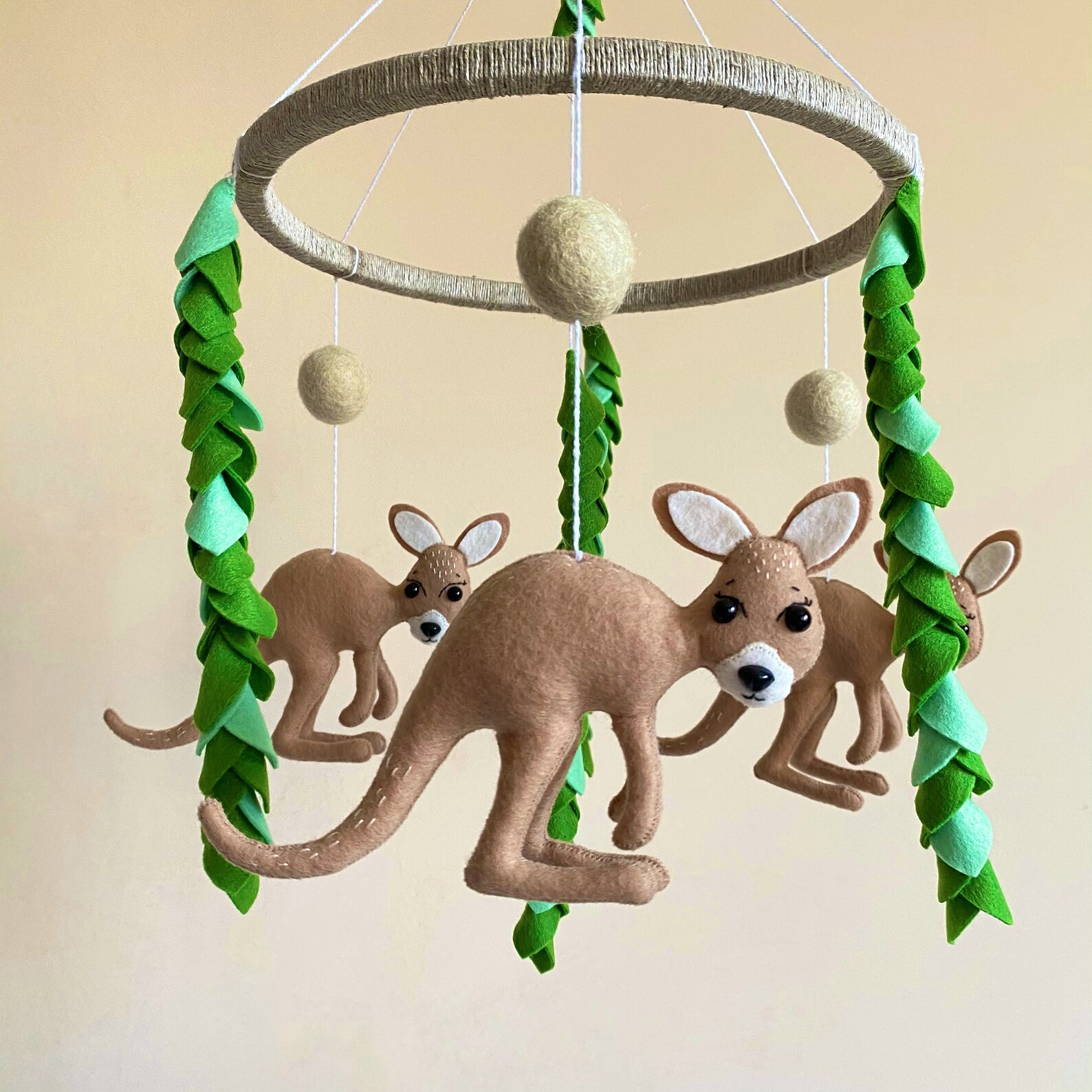Kangaroo baby mobile Australian animals baby mobile Etsy