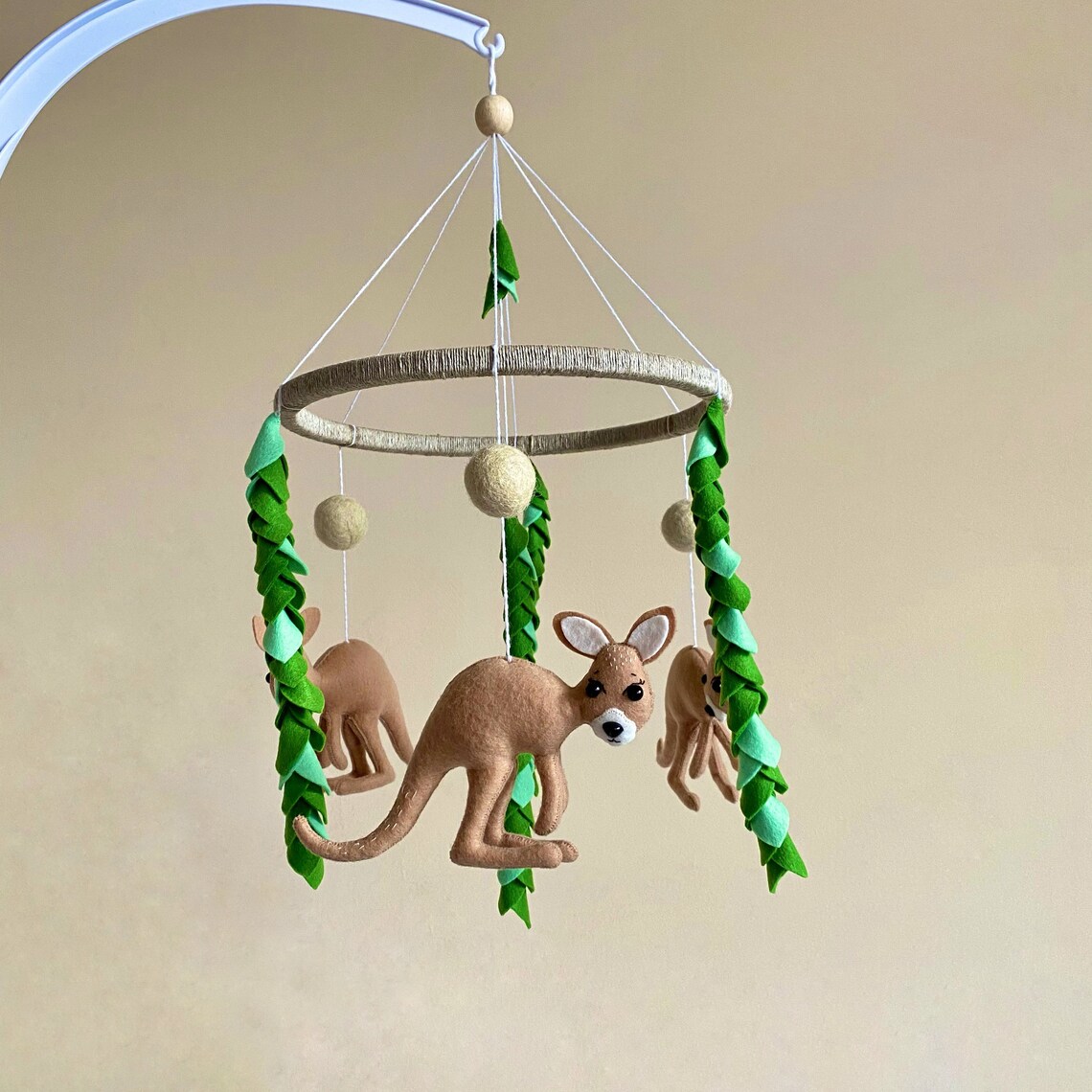 Kangaroo baby mobile Australian animals baby mobile Etsy