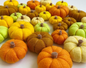 Pumpkin felt decoration, halloween decor, pumpkin ornament