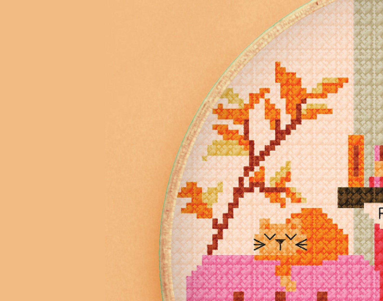 Autumn Library Cross Stitch Pattern, Full-colour PDF Instant Download ...