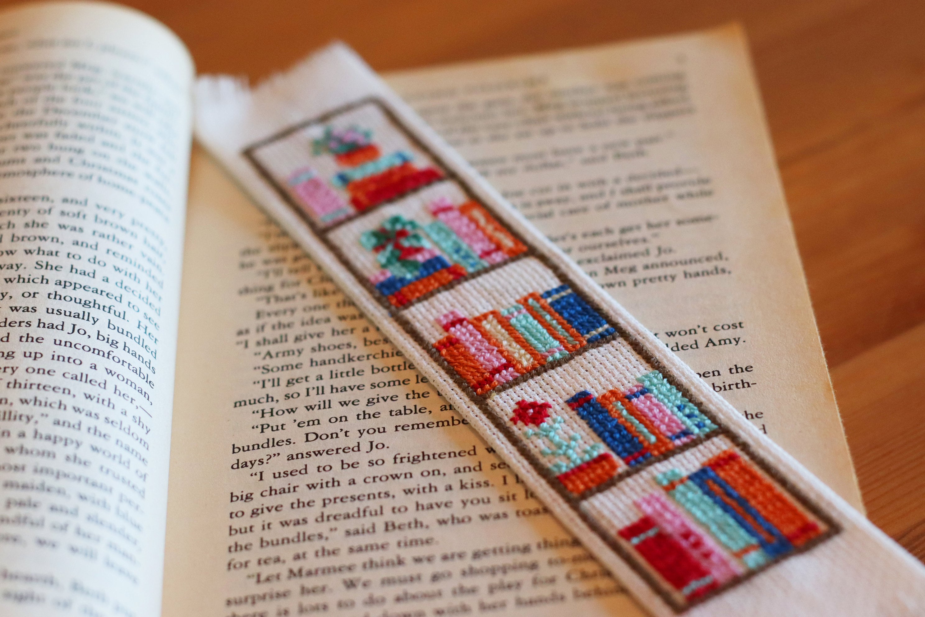 Bookcase Bookmark Cross Stitch Pattern Fullcolour PDF Etsy